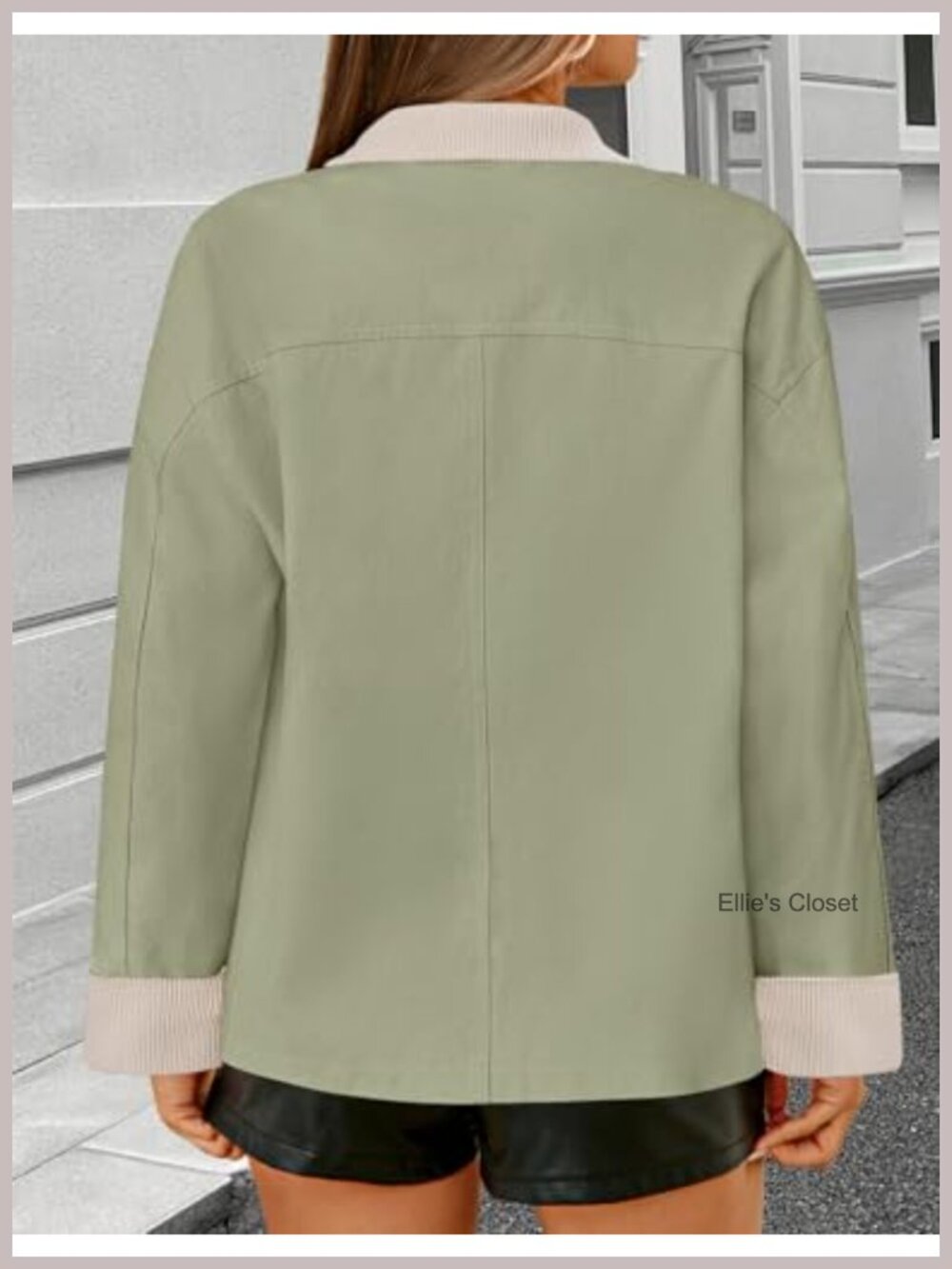 Lightweight Cotton Barn Jacket Casual Loose Fit Zip Up Coat - Picture 3 of 6